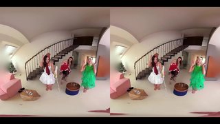 Knulla Tre Heta Brudar i Full Jul Upplevelse!