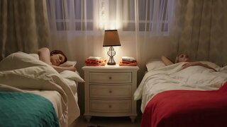 Lesbian gentle fun between a redhead and a blonde chick